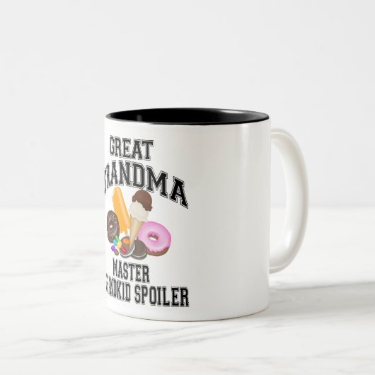 Grootkind Spoiler Great Grandma Tweekleurige Koffiemok (Voorkant rechts)