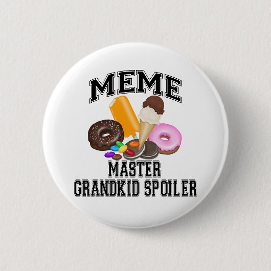 Grootkind Spoiler Meme Ronde Button 5,7 Cm (Voorkant)