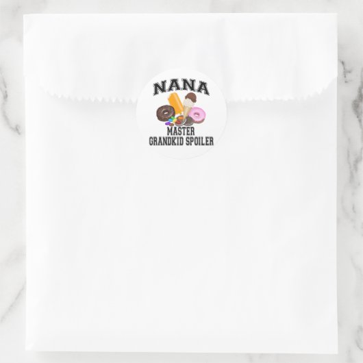 Grootkind Spoiler Nana Ronde Sticker (Tas)