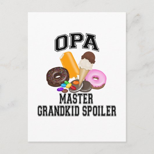 Grootkind Spoiler Opa Briefkaart (Voorkant)