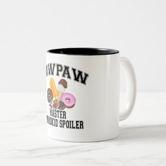 Grootkind Spoiler PawPaw Tweekleurige Koffiemok (Voorkant rechts)