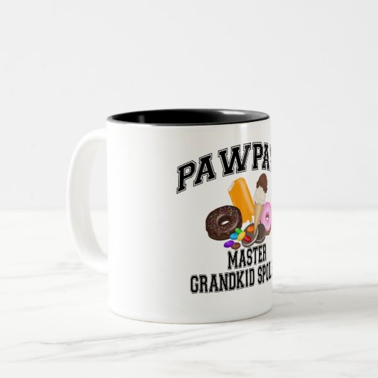 Grootkind Spoiler PawPaw Tweekleurige Koffiemok (Voorkant links)