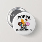 Grootkind Spoiler Poppa Ronde Button 5,7 Cm (Voorkant /achterkant)