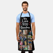 Grootkinderen 12 Foto-collage Keepslag Schort (Gedragen)