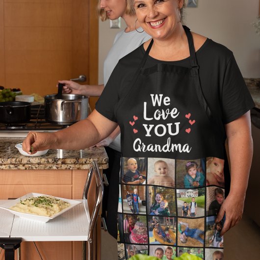 Grootkinderen 20 Foto-collage Keepslag Schort