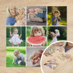 Grootkinderen 9 Square Photo Instagram Collage Legpuzzel<br><div class="desc">Creëer een speciaal gepersonaliseerd cadeau met foto's van je bruiloft, reis, kleinkinderen, huisdieren of andere leuke herinneringen die op een puzzel zijn afgedrukt. Deze sjabloon heeft ruimte voor 9 vierkante foto's van het Schema. Gebruik de ontwerphulpmiddelen om de tekst uit te geven, om het even welke achtergrondkleuren te kiezen of...</div>