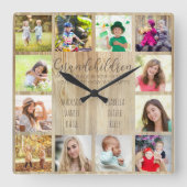 Grootkinderen Citaat 12 Aangepast vierkant van het Vierkante Klok (Voorkant)