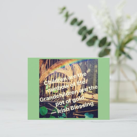 Grootkinderen, de pot goud in het leven. Briefkaar Briefkaart (Staand voorkant)