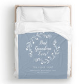 Grootkinderen Dusty Blue Fleece Deken