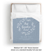 Grootkinderen Dusty Blue Fleece Deken