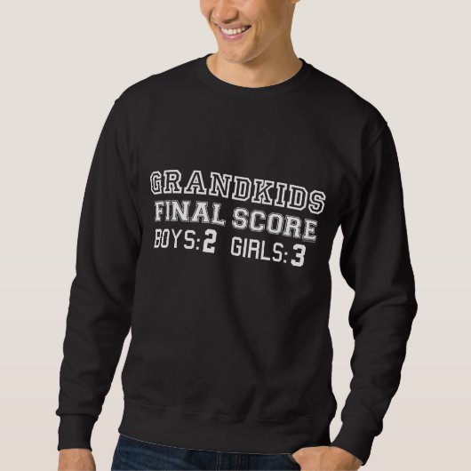 Grootkinderen Einde score Aangepast donker Shirt (Voorkant)