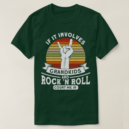 Grootkinderen en rock n Roll Rock n Roll Guitar T-shirt (Design voorkant)