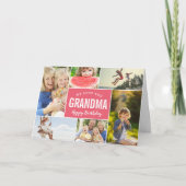 Grootkinderen Foto Collage Birthday Card Kaart (Voorkant)