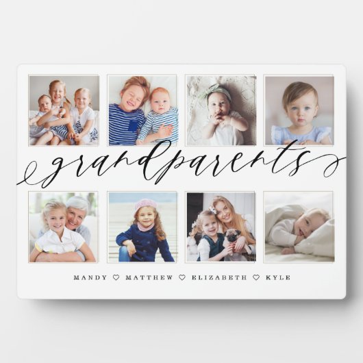 Grootkinderen Foto Collage Fotoplaat (voorkant)