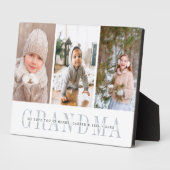 Grootkinderen Foto collage | Grandma Gift Fotoplaat (Zijkant)