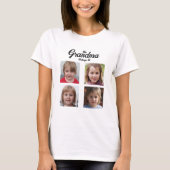 Grootkinderen Foto Collage Grandma Persoonlijk T-shirt (Voorkant)