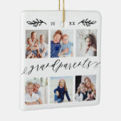 Grootkinderen Foto Collage Keramisch Ornament (Rechts)