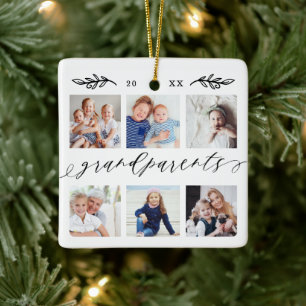 Grootkinderen Foto Collage Keramisch Ornament