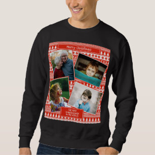 Grootkinderen Foto Merry Kerstmis Ugly Sweater