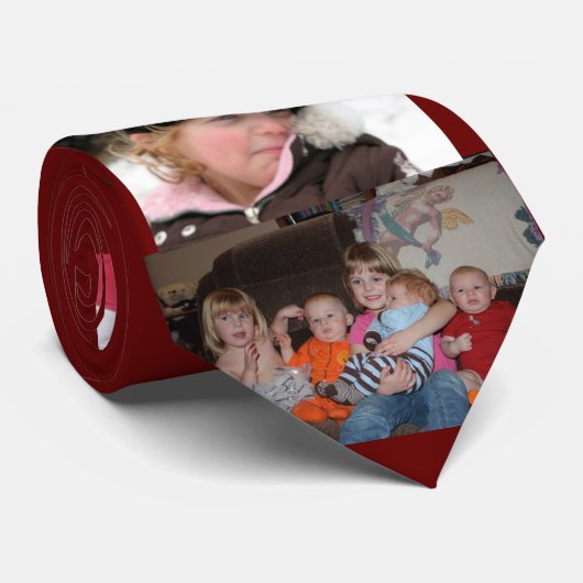 Grootkinderen - Gepersonaliseerd Stropdas (Opgerold)