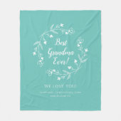 Grootkinderen Groen Fleece Deken (Voorkant)