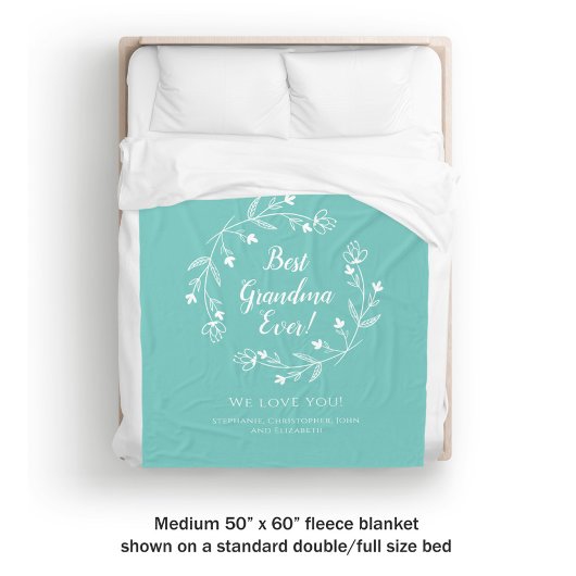 Grootkinderen Groen Fleece Deken