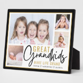 Grootkinderen Grote Grootouders Life Quote 4 Foto Fotoplaat (Zijkant)