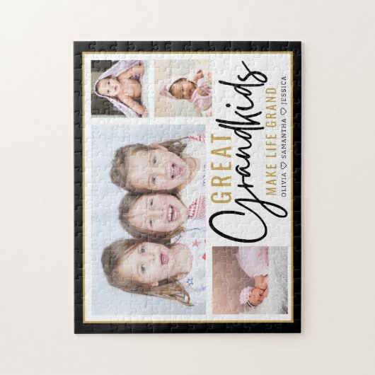 Grootkinderen Grote Grootouders Life Quote 4 Foto Legpuzzel (Verticaal)