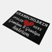 Grootkinderen hier doormat deurmat (Schuin)