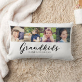 Grootkinderen maken foto's met grote klaver kussen (Deken)