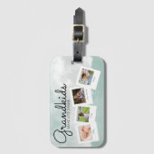 Grootkinderen maken foto's van grote kleinkinderen bagagelabel (Voorkant (verticaal))