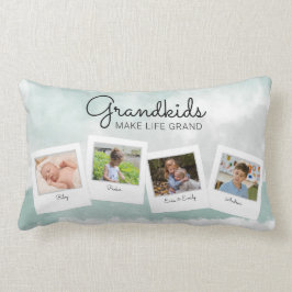 Grootkinderen maken foto's van grote kleinkinderen kussen