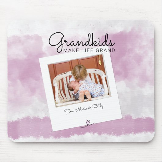 Grootkinderen maken foto's van grote kleinkinderen muismat (Voorkant)