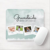 Grootkinderen maken foto's van grote kleinkinderen muismat (Met muis)