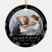 Grootkinderen maken grote foto van het leven keramisch ornament (Voorkant)