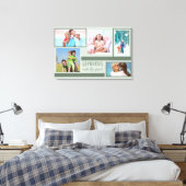 Grootkinderen maken grote foto's collage grijs gro canvas afdruk (Insitu (Slaapkamer))