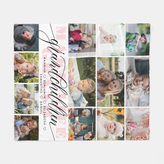 Grootkinderen maken grote foto's fleece deken (Voorkant (Horizontaal))