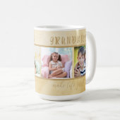 Grootkinderen maken grote foto's voor grootouders koffiemok (Voorkant rechts)