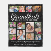 Grootkinderen maken grote prijsopgave 14 Foto zwar Fleece Deken (Voorkant)