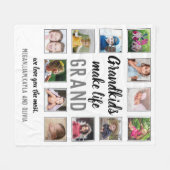 Grootkinderen maken grote prijsopgave voor het lev fleece deken (Voorkant (Horizontaal))