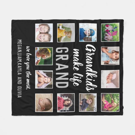 Grootkinderen maken grote prijsopgave voor het lev fleece deken (Voorkant (Horizontaal))