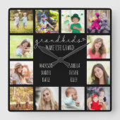 Grootkinderen maken grote prijsopgave voor het lev vierkante klok (Voorkant)