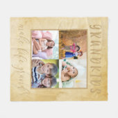 Grootkinderen maken het leven Grand Neutral Foto C Fleece Deken (Voorkant (Horizontaal))