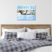 Grootkinderen maken het leven groot 4 Foto Collage Canvas Afdruk (Insitu (Slaapkamer))