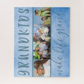 Grootkinderen maken het leven groot 4 Foto Collage Legpuzzel (Verticaal)