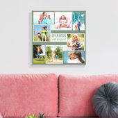 Grootkinderen maken het leven groot 8 Foto Collage Canvas Afdruk (Insitu (Woonkamer))