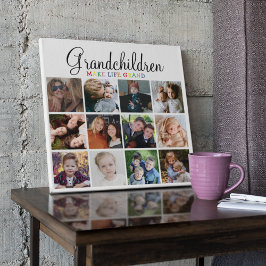 Grootkinderen maken het leven groot | Fotocollage Fotoplaat