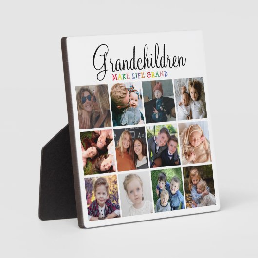 Grootkinderen maken het leven groot | Fotocollage Fotoplaat (Voorkant)