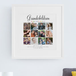 Grootkinderen maken het leven groot | Fotocollage Perfect Poster