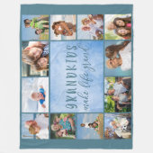 Grootkinderen maken het leven groots 12 Foto Colla Fleece Deken (Voorkant)